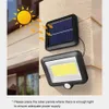 100LED Solar Power Rua Spotlight PIR Motion Sensor Outdoor Jardim Luz Segurança Night Recados Dividir Solar Luz Flood Lamp