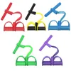 4 Tube Long Resistance Bands Sit-up Expander Elastic Bands Yoga Pilates Equipment Home Operting Workout Fitness Gum Pedal Pull Rope