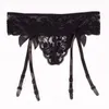 Porte-jarretelles en dentelle et maille classiques non amovibles pour femmes avec nœuds en satin Lingerie sexy Accessoires transparents Rouge Blanc Noir Rose Taille libre