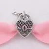 Andy Jewel 925 Sterling Silber Perlen Love You Lock Charm Charms passend für europäische Pandora-Schmuckarmbänder Halskette 797655