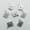 Lot 50st Lucky Book Antika Silver Charms Pendants Smycken DIY för halsband Armband Örhängen Retro Stil 17 * 14mm