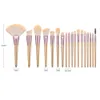 18 pièces pinceaux de maquillage professionnels ensemble mettant en évidence la poudre à lèvres fond de teint correcteur fard à joues ombre à paupières mélange pinceau cosmétique kits de maquillage