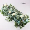50 cm DIY çiçek satır Acanthosphere Gül Okaliptüs düğün dekor çiçekler gül şakayık ortanca bitki karışımı çiçekler arch yapay çiçek satırla ...