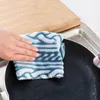 1PC Strong Absorbent Soft Scouring Pad Kitchen Cleaning Dish Towel Microfiber Household Cleaning Cloths Gadgets