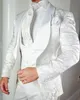 Hot Selling Bruidsjonkers Sjaal Revers Bruidegom Tuxedos Een Knop Mannen Pakken Bruiloft/Prom/Diner Beste Man Blazer (Jas + Broek + Tie + Vest) K173