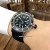 3 styl 42mm Master Sprężarka do nurkowania Automatyczne uszczelki Navy Q2018470 Mens Watch Sapphire Ceramic Bezel Black Dial Skórzany Pasek Gents Zegarki