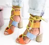 Loozykit mode sommar espadrilles kvinnor sandaler häl pekad fisk mun gladiator sandal hamp rep spets upp plattform sko stor storlek 35-43