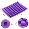 88 cavities Mini Round mini cheese cakes molds baking silicone mold for Chocolate Truffle Jelly and Candy ice mold