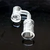 Bottom Thicken Quartz Banger Smoking Bowl Domeless Banger Nail 90 Degree 4mm Thick With 10mm 14mm 18mm Male Female Clear Joint