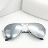 vakalarla Moda Klasik Polarize Güneş Gözlüğü 58mm Erkekler Kadınlar Pilotlar Marka Tasarımcı Metal Çerçeve UV400 Shades Ayna Sürücü Güneş Gözlükleri