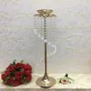 Table Flower vase Banquet wreath party backdrops walkway flower metal rack Decoration Crystal Wedding Centerpieces crystal candle holder