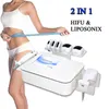 2 in 1 liposonix hifu 기계 최신 슬리밍 얼굴 리프팅 피부 강화 아름다움 장비