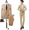 Tute Suit Wedding Maschio Blazers Slim Fit per gli uomini Costume business formale del partito Abiti da lavoro Abiti formali (Jacket + Pants)