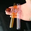 Accessoires de bangs en verre de cheminée d'entonnoir de couleur ﾠ, Pipes à fumer en verre colorées mini-tuyaux à main multi-couleurs Meilleure pipe en verre à la cuillère