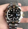 Water Resistant Watches Men's 904L Steel Automatic Cal 3186 N Watch Real Wrapped 18k Gold Never Fade Ceramic Bezel Men Gmt 11238t