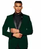真新しいピンクのベルベットの新郎Tuxedos Black Shawl Lapel新郎の結婚式2ピースのスーツのファッション男性のプロムのジャケットブレザー（ジャケット+パンツ+ネクタイ）2685