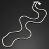 3mm 925 Sterling Ketting Zilveren Snake Ketting 16/18/20/22 / 24 Inch Solid Silver Lobster Clasp Ketting Kettingen voor Vrouwen Sieraden