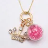 Kids Girls Cute Crown Key Bow Charming Pendants Necklace Fashion Baby Long Chain Necklace Jewelry For Gift Party