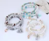 2020 Hadas de Bohemia perlas de cristal pulseras de los brazaletes de la borla de la pulsera de múltiples capas pulseras para las mujeres Pulseira joyería