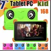 168 Nowe Kids Brand Tablet PC 7 "7 cal Quad Core Children Tablet Android 4.4 Allwinner A33 Google Player 512 MB RAM 8 GB ROM EBOOK MID