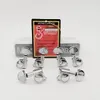 6 pièces pas en ligne Chrome Grover cordes de guitare chevilles 45 accordeurs d'angle tête de Machine 3R + 3L (bon emballage)