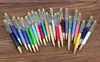 DHL Blank Bling Bling 2-in-1 Slim Crystal Diamond Ballpoint Pens glitter Stylus Touch Pen DIY pens 13 color