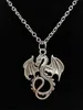 Hot 5 stks / partij Antiek Zilver Flying Dragon / Pterosaur Hangers Kettingen Charm Mode Vrouwen Sieraden Holiday Charms Sieraden Gift - 114