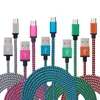 1,80 meter hoge snelheid Type-C USB-kabels naar C-oplaadadapter Datalijn Sync Braid Android Micro V8-kabel