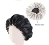 Kind-Mädchen-Satin Nachtschlaf Cap Solid Color Hair Care Bonnet-Hut-Kopf-Abdeckung Wrap Beanies Skullies Mode Kinder Satin Bonnet