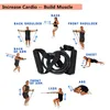 Motståndsband Sport Bröst Utövare Elastisk Yoga Strap Pull Rope Rörmotståndsband med skumdörrankare