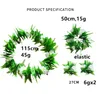 2019 Hojas verdes hawaianas Flores Leis Beach Luau Party Garland Collar Collar de seda Artificial Flores Coronas de vacaciones Flor decorativa