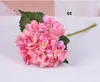 2020 NOUVELLE tête de fleur d'hortensia artificielle 47cm faux hortensias simples en soie pour centres de table de mariage fleurs décoratives de fête à la maison