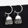 Europeo e americano nuovo stile oro e campana in argento nappa per la nappa per la nappa piccoli orecchini pendenti
