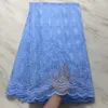 5 Yards/pc beliebtesten lila blume französisch tüll stickerei afrikanische mesh spitze stoff für party kleid BN116-3