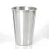 Tumbler da 12 once in acciaio inossidabile in acciaio inossidabile in vetro esterno in metallo portatile tazza da 500 ml per bicchiere di vino piccolo utensile da bere