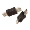 Commercio all'ingrosso 100 pz/lotto USB 2.0 Tipo A Maschio A Maschio Adattatore Connettore Convertitore Accoppiatore Nero