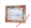 هدية الزفاف الساخنة البحر الأبيض المتوسط ​​الإبداعية الرجعية الخشب مكان حامل البطاقة اطارات للصور ديكور صور خاصة لذوي