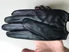 Fashion-Genuine Leather Luxury original fashion brand gloves Plush warm sheepskin Sexy cute Half finger Chain Rivet boxing gloves