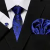 Fashion-Flower Series Men's Tie Anacardi Fiori Cravatta 100% Silk Woven Tie + Hanky + Cufflinks Sets For Formal Three-piece Suit Fashion