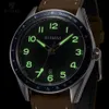 Ruimas Brown Leather Quartz Watches Luxury Military Sports Watch Man Simple Waterproof Wristwatch Relogios Masculino Clock 573223s