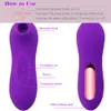 Mini vibrador Clit Sucker oral lengua lamiendo coño vibrante del pezón que aspira el mamada estimulador del clítoris de la hembra adulta del sexo juega