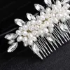 Moda Luksusowy Nowożeńcy Włosy Biżuteria Handmade Rhinestone Hair Grzebień Trendy Kobiety Bridal Wedding Akcesoria