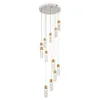 Modern LED chandelier nordic living room pendant lamp fixtures Staircase lighting loft long hanging lights for high ceilings