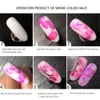 12 färger nagellack marmor mönster rosa nagel smud flytande gradient långvarig blommande gel7474005