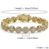 Hip Hop Designer Jewelry Mens Gold Bracelets Buxury Barkeles Iced Out Diamond Tennis Bracelet Pandora Style for Love Rock Link Chain299K