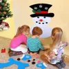 Christmas Decoration For DIY Felt Christmas Snowman Hanging Ornaments Gifts New Year Door Wall Hanging Xmas Kids Accessories RRA2080