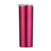 Colorful Skinny Tumblers with Seal Lids and Straws 20oz Stainless Steel Double Vacuum Insulated Unbreakable Tumbler