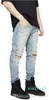 Fashion-Designer Slim Fit Ripped Jeans Mężczyźni Hi-Street Męskie Dżnowie Dżinsowe Joggers Knee Otwory Umyte Zniszczone Dżinsy Plus Size Darmowa Wysyłka