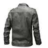 Men's Leather & Faux Mens Classic Motorcycle Jackets Autumn Winter PU Suede Coat Big Pocker Zip Plus Size XL-8XL