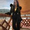 Giacca invernale Donna 2019 Moda Casual Spessa Calda Tuta da snowboard Sport all'aria aperta Tuta da sci con cerniera Casacos De Inverno Feminino